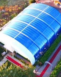 Retractable pool enclosure 36&nbsp;×&nbsp;26 m
